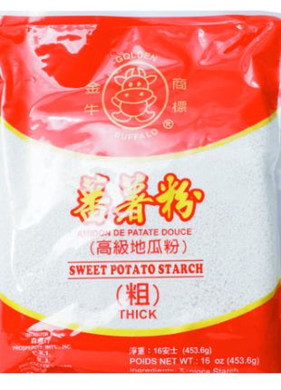 GOLDEN COW SWEET POTATO STARCH *ROUGH*金牛 蕃薯粉*粗*(16 OZ)