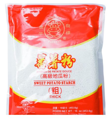 GOLDEN COW SWEET POTATO STARCH *ROUGH*金牛 蕃薯粉*粗*(16 OZ)