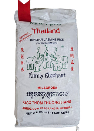 FAMILY ELEPHANT JASMINE RICE 五象 香米（25 LB）