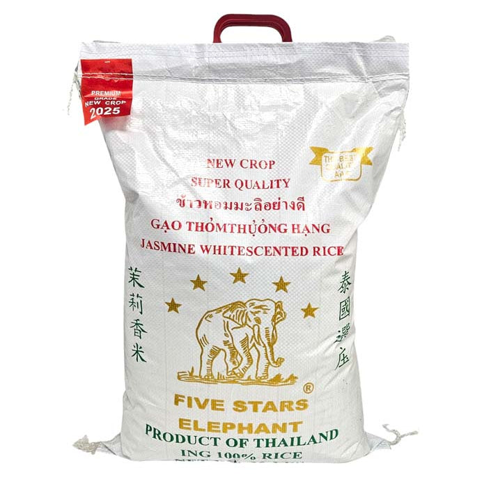 5 STARS ELEPHANT JASMINE RICE 五星象 香米（25 LB）