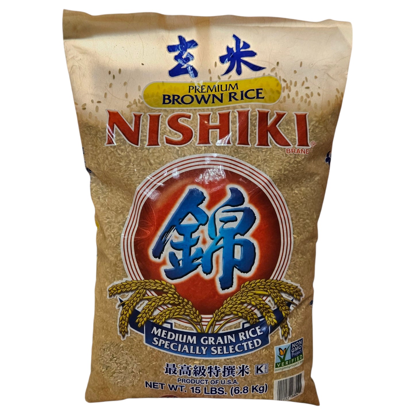 NISHIKI PREMIUM BROWN RICE 錦字 糙米 （15 LB）