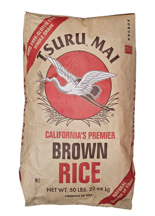 TSURU BROWN RICE 加州糙米（50LB）