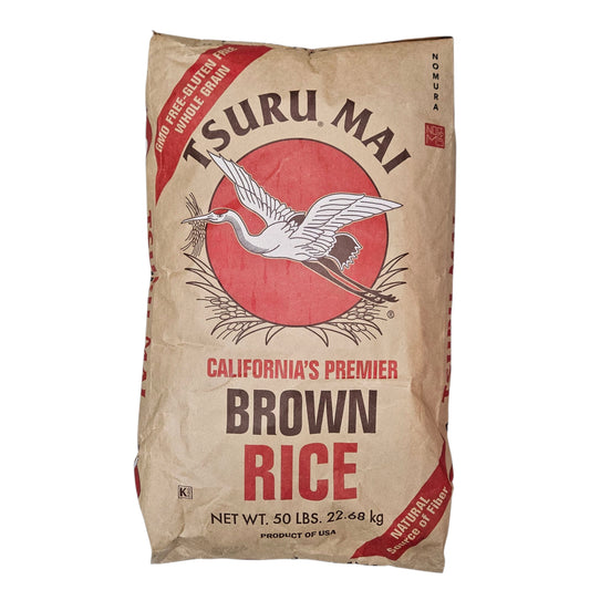TSURU BROWN RICE 加州糙米（50LB）