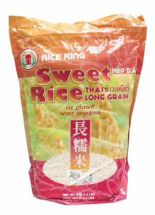 RICE KING SWEET RICE THAI-LONG GRAIN 米王 長糯米（2 KG）