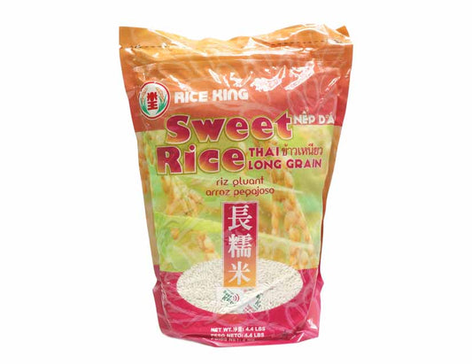 RICE KING SWEET RICE THAI-LONG GRAIN 米王 長糯米（2 KG）