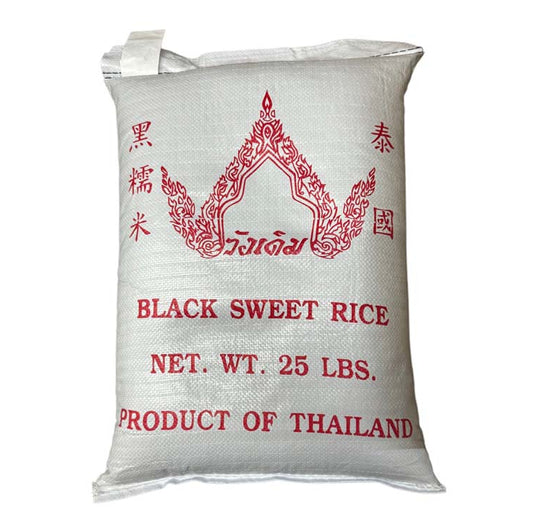 WANG DERM BLACK SWEET RICE 黑糯米（25 LB）