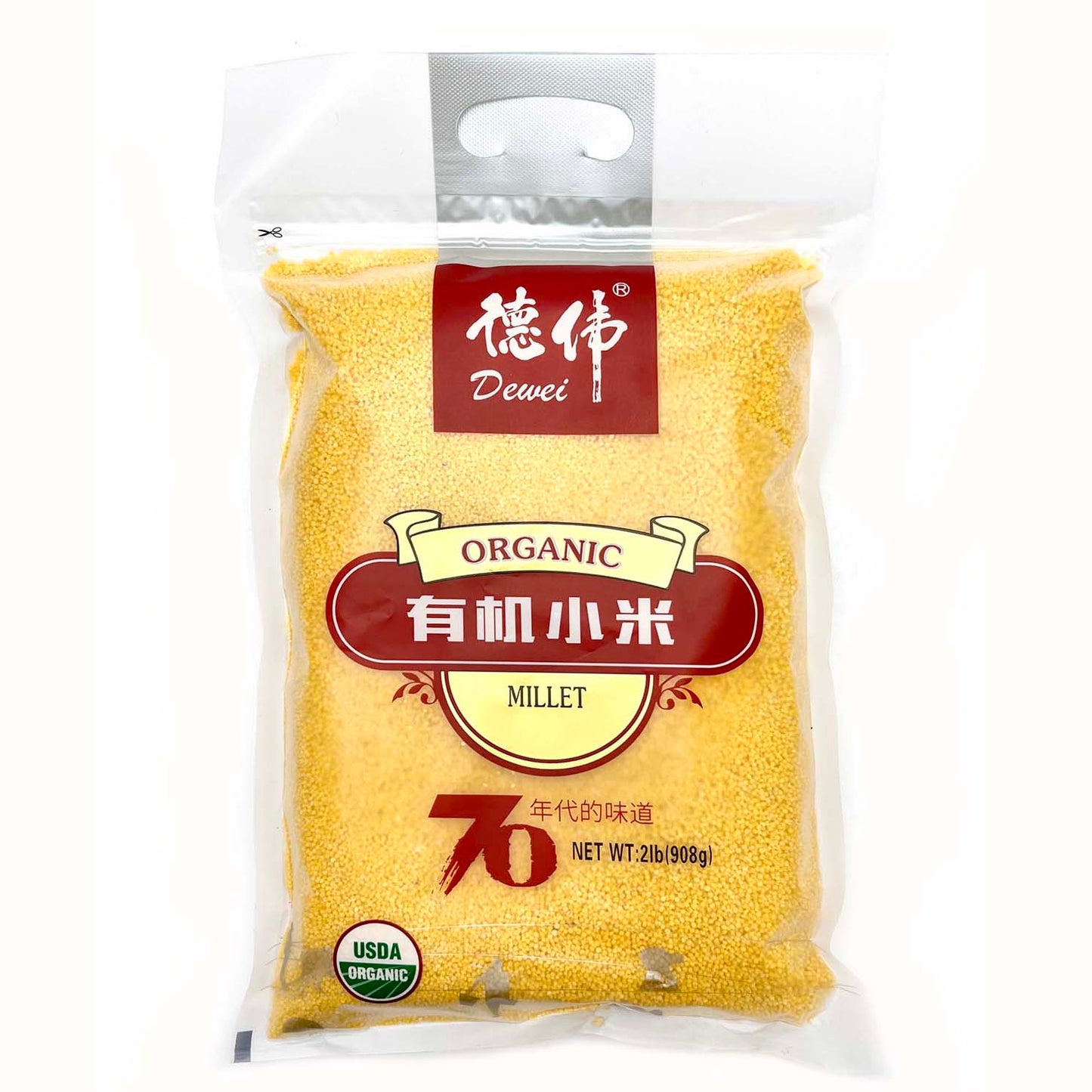 DEWEI ORGANIC MILLE 德偉 有機小米（908 G）