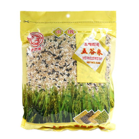 GOLDEN LION DRIED PROCESSED MIXED RICE 金獅 五穀米 (3 LB)