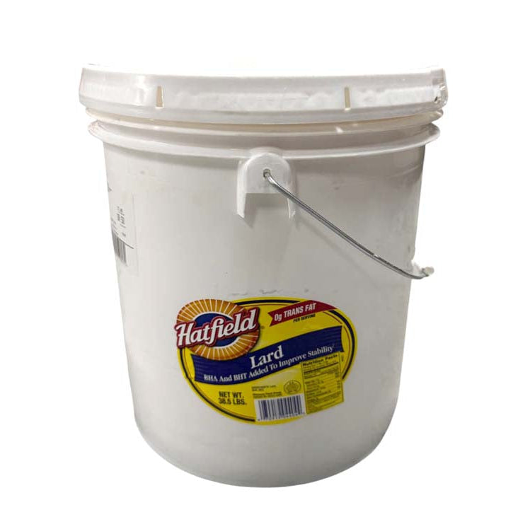 HAT FIELD LARD OIL 豬油*膠桶*(38.5 LBS)