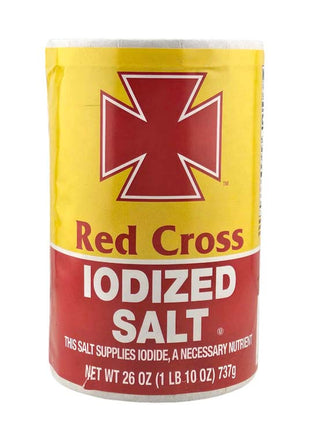 RED CROSS IODIZED SALT 紅十字 檯用鹽(26 OZ)