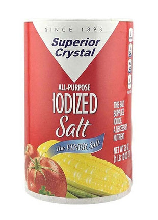 SUPERIOR CRYSTAL SALT IODIZED 檯用鹽(26 OZ)