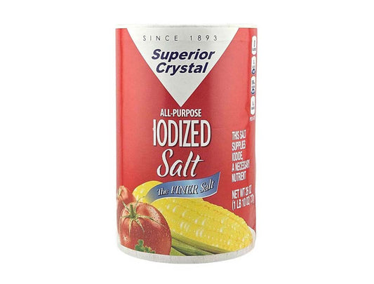 SUPERIOR CRYSTAL SALT IODIZED 檯用鹽(26 OZ)
