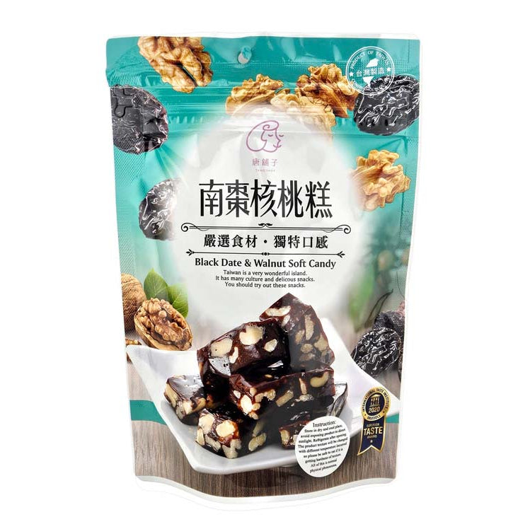 CHER CHER BLACK DATE & WALNUT SOFT CANDY 吉吉品味 南棗核桃糕(4.23 OZ)