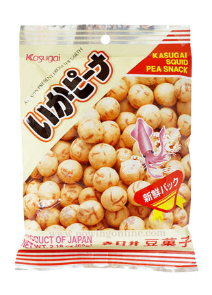 KASUGAI EX SQUID PEANUT CRACKER 春日井 魷魚花生(2.18 OZ)