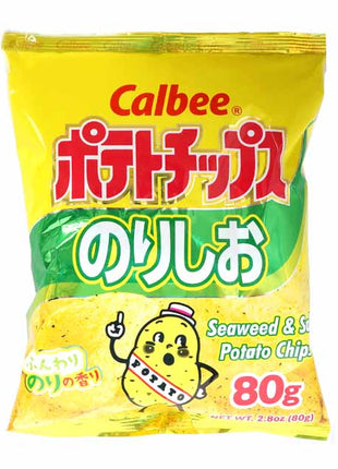 CALBEE SEAWEED & SALT POTATO CHIPS 卡樂B 日本薯片*海苔鹽味*(2.8 OZ)