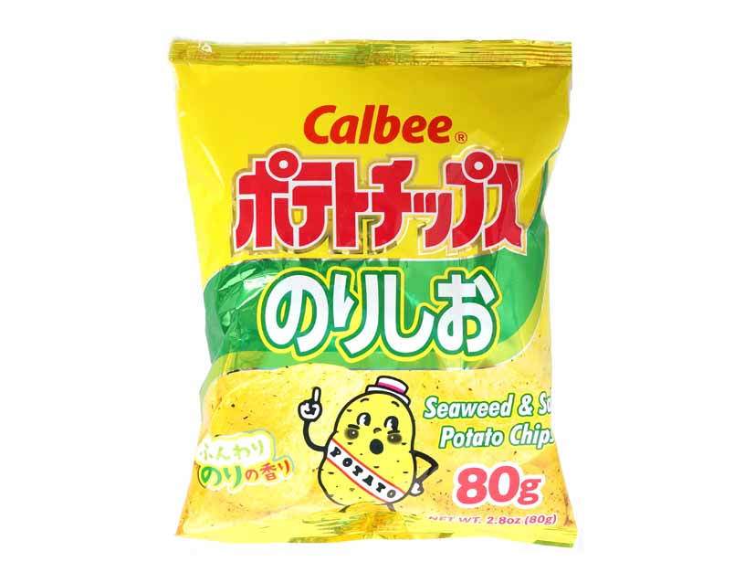 CALBEE SEAWEED & SALT POTATO CHIPS 卡樂B 日本薯片*海苔鹽味*(2.8 OZ)