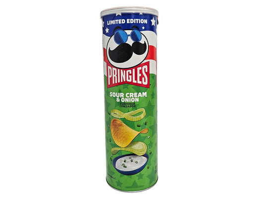 PRINGLES SOUR CREAM & ONION POTATO CRISPS 品客 薯片*洋蔥味*（158 G）