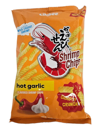 CALBEE SHRIMP CHIPS GARLIC 卡樂B 日本蝦條*蒜味*（3.3 OZ）