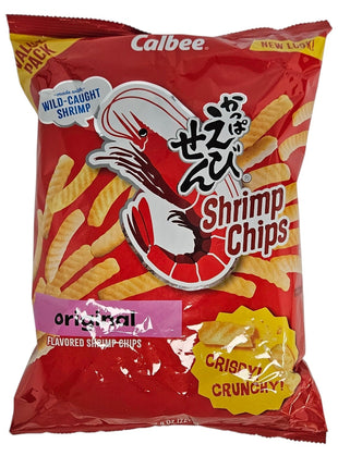 CALBEE SHRIMP CHIPS FAMILY PACK 卡樂B 日本蝦條（8 OZ）