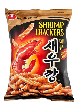 NONG SHIM SPICY SHRIMP CRACKER 農心  辣蝦條（75 G）