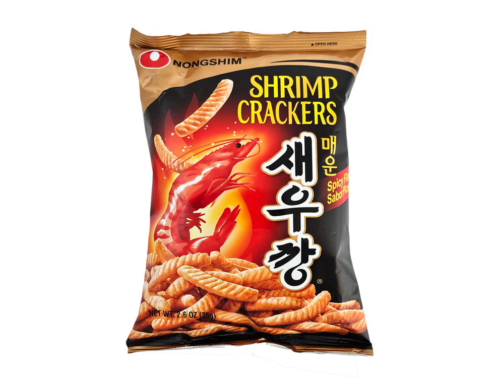 NONG SHIM SPICY SHRIMP CRACKER 農心  辣蝦條（75 G）