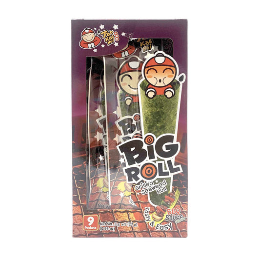 TAOKAENOI GRILLED SEAWEED ROLL(BBQ) 小老闆 紫菜卷*燒烤味*盒裝（9'Sx3 G）