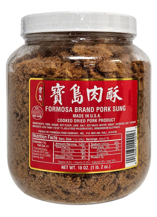 FORMOSA LARGE PORK SUNG 寶島 肉酥(18 OZ)