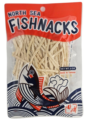 TAIWAN NORTH SEA FISHNACKS 臺灣 北海魚絲(2 OZ)