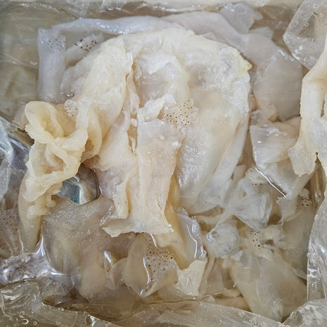 PREMIUM JELLY FISH SLICE FROM ZHANJIANG 中國  湛江特級海蜇皮(木箱)55LB