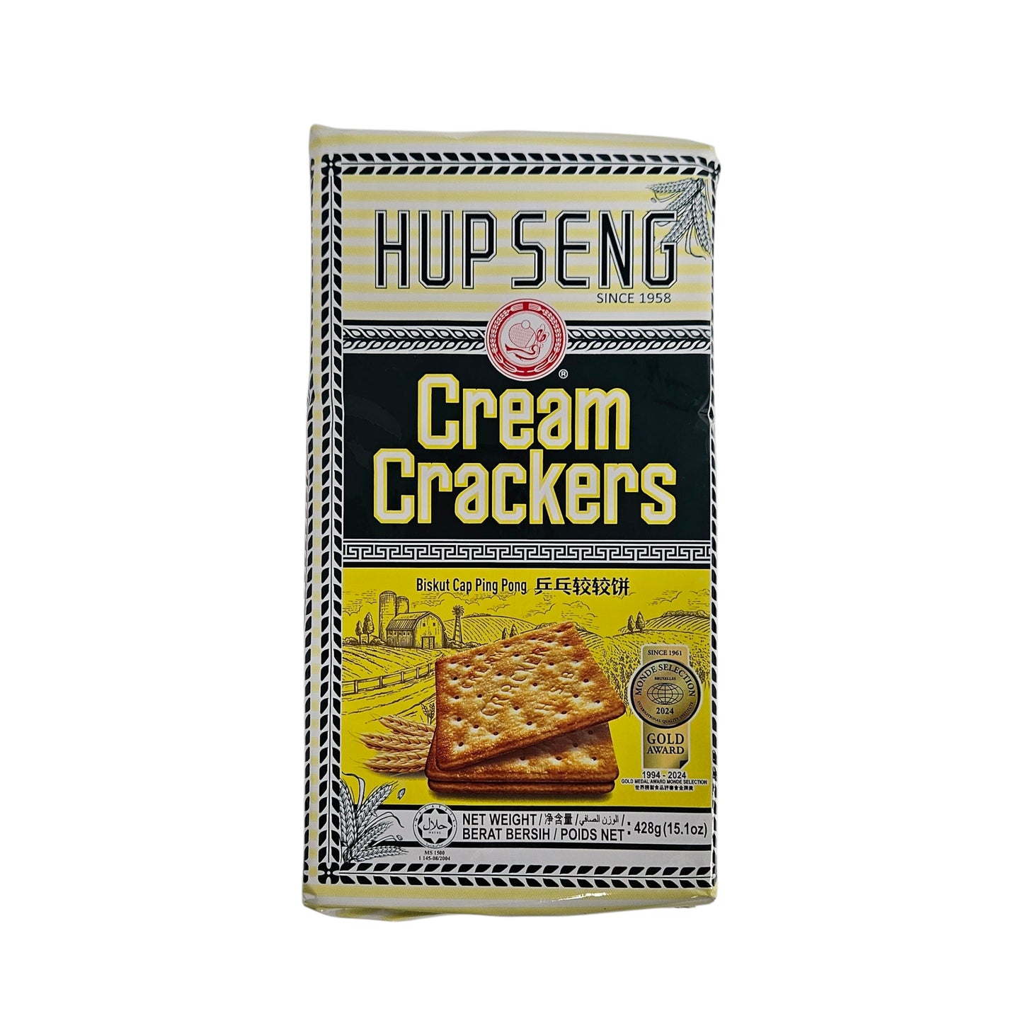 C.P.P. CREAM CRACKERS 合成 乒乓較較餅-綠袋（428G）