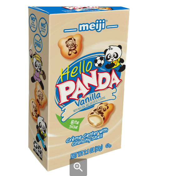 MEIJI HELLO PANDA BISCUITS WITH MILK FILLING (S) 明治 熊仔餅牛奶味(小)60G