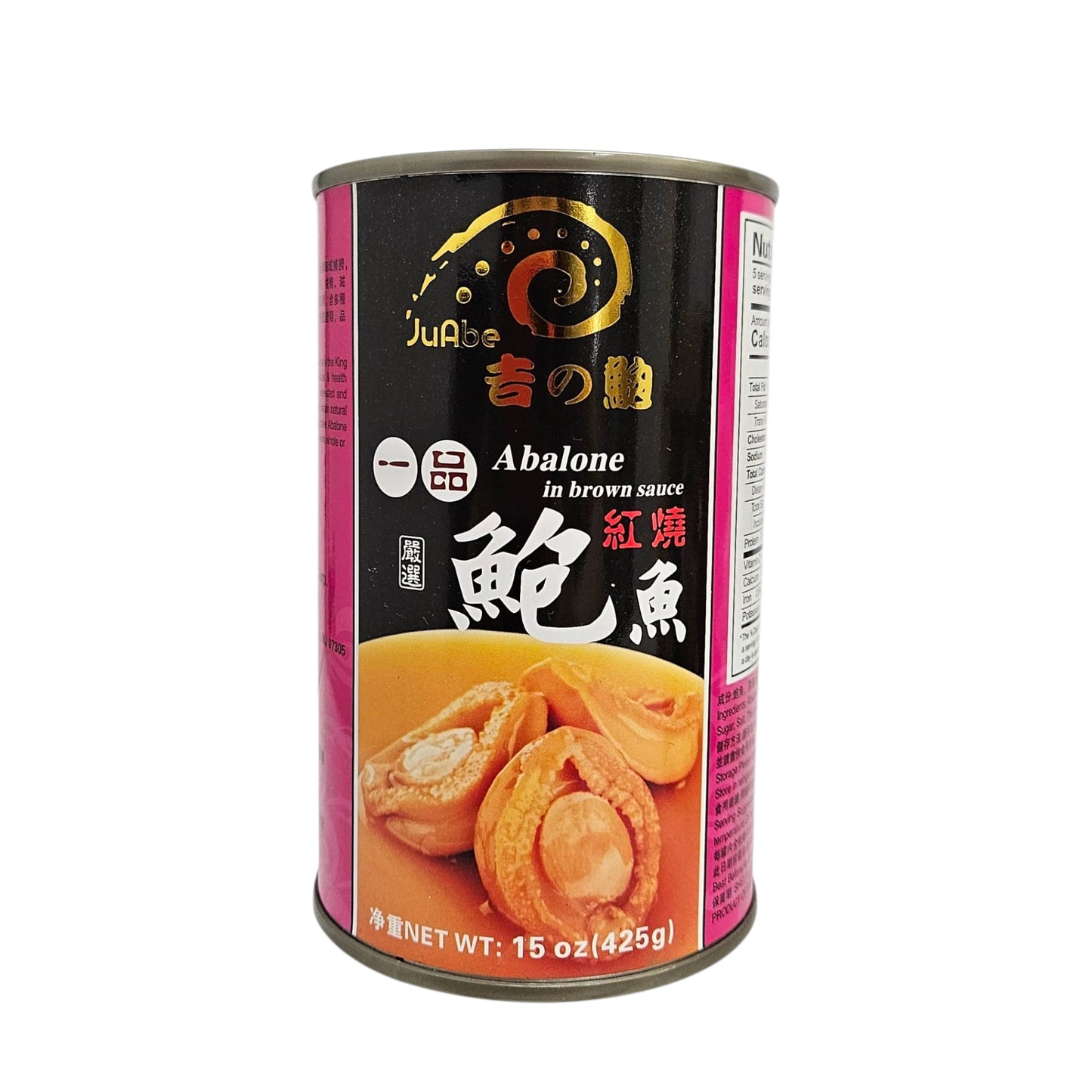 JUABE ABALONE IN BROWN SAUCE 吉之鮑 一品紅燒鮑魚*8頭*(15 OZ)