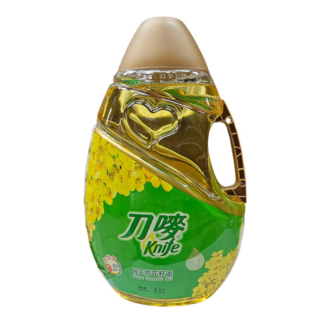 KNIFE BRAND PURE CANOLA OIL 刀 嘜 純正芥花籽油 (3 LTR)