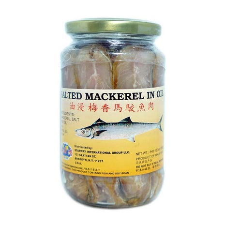 HAI CHANG LONG SALTED MACKEREL IN OIL 海昌隆 油浸馬鮫魚肉(12 OZ)