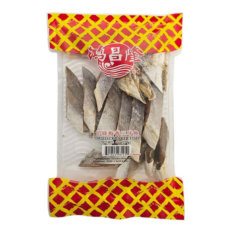 H.C.L DRIED CROAKE FISH 鴻昌隆 切條梅香三牙魚 (6 OZ)