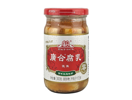 GUANG HE FERMENTED BEAN CURD IN LIQUID *SPICY* 廣合 廣合辣腐乳(300 G)