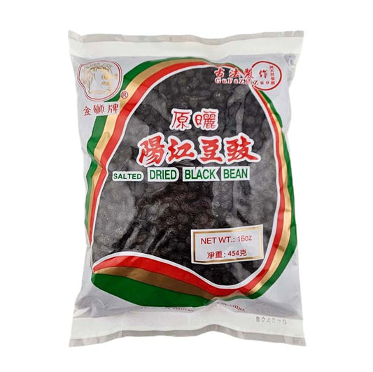 GOLDEN LION PRESERVED BLACK BEAN 金獅 陽江豆豉(16 OZ)