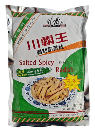 SHREDED PRESERVED 川霸王 榨菜絲*原味*（14 OZ）