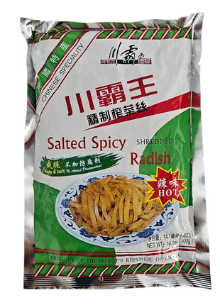 SPICY KING SPICY PRESERVED MUSTARD 川霸王 榨菜絲*辣*(14 OZ)