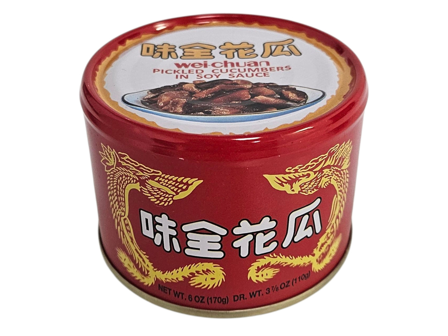 WEI CHUAN PICKLED CUCUMBERS IN SOY SAUCE 味全 花瓜(6 OZ)