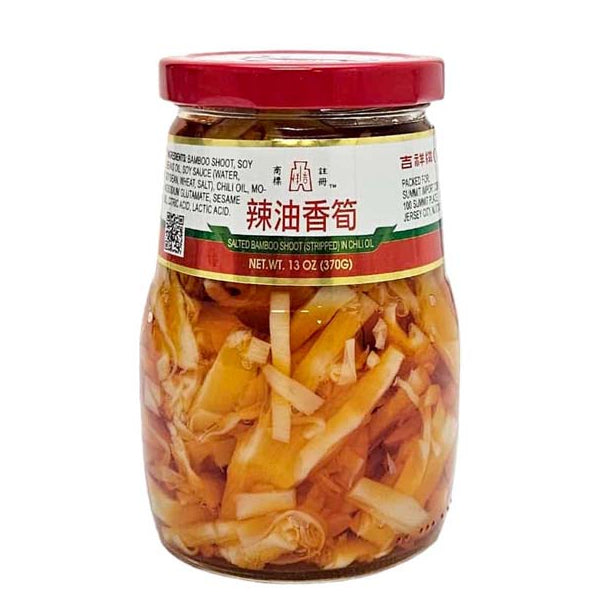 O. MASCOT SPICY BAMBOO SHOOT TIPS 吉祥 辣油香筍(13 OZ)