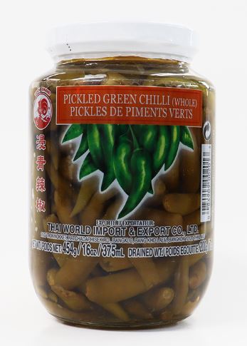 PEACOCK PICKLED GREEN CHILLI 三鹿 醃青辣椒(16 OZ)