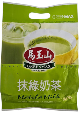 GREENMAX MATCHA MILK TEA 馬玉山 抹綠奶茶(16'Sx20 G)
