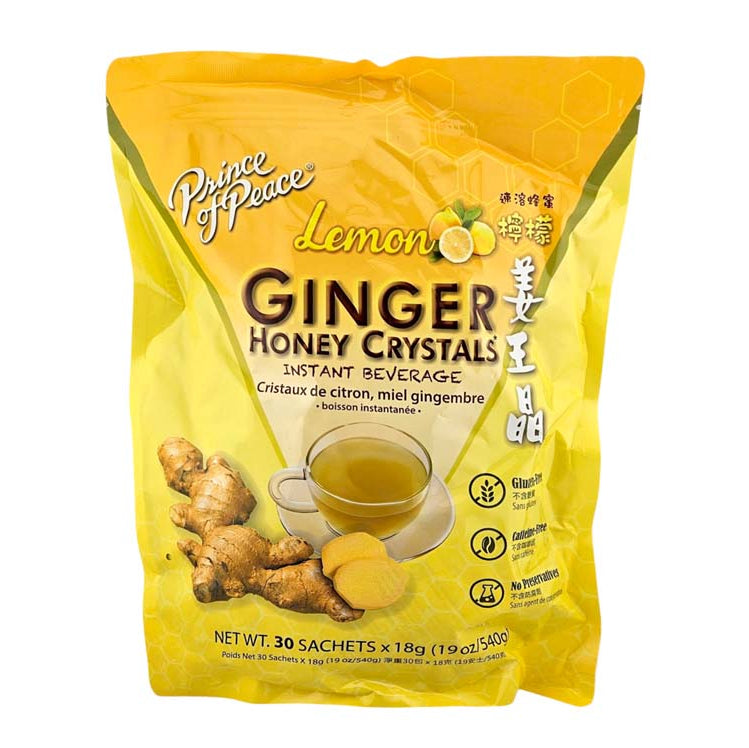 PRINCE OF PEACE  GINGER HONEY CRYSTAL W/LEMON 太子 速溶檸檬蜂蜜薑王晶(30'Sx18G)
