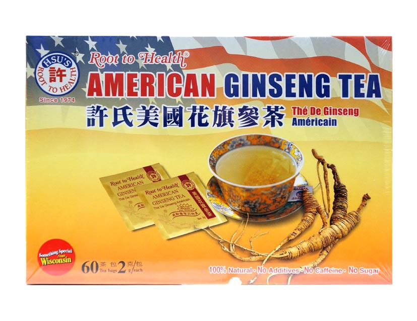 HSU'S  AMERICAN GINSENG TEA 許氏 花旗參茶包#1039(60'S)