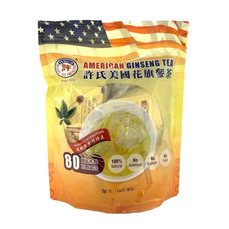 HSU'S  AMERICAN GINSENG TEA 許氏 花旗參茶包#1024(80'S)