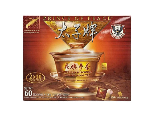 PRINCE OF PEACE AMERICAN GINSENG ROO 太子 原枝花旗參茶(2x30'S)