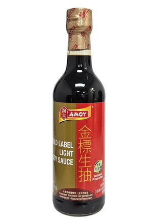 AMOY G/L LIGHT SOY SAUCE 淘大 金標生抽（16.9 OZ）