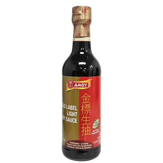 AMOY G/L LIGHT SOY SAUCE 淘大 金標生抽（16.9 OZ）