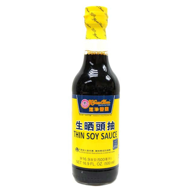 KOON CHIUN THIN SOY SAUCE 冠 珍 生晒頭抽（16.9 OZ）